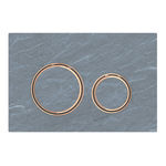 Pulsador serie Sigma50 de Geberit de Geberit. Color metálico oro rosado: oro rosado, pizarra Mustang